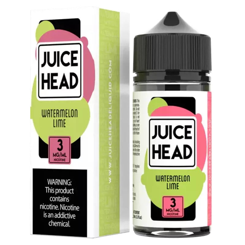 SALE! JUICE HEAD E-LIQUID WATERMELON LIME - 100ML - E-Juice Steals