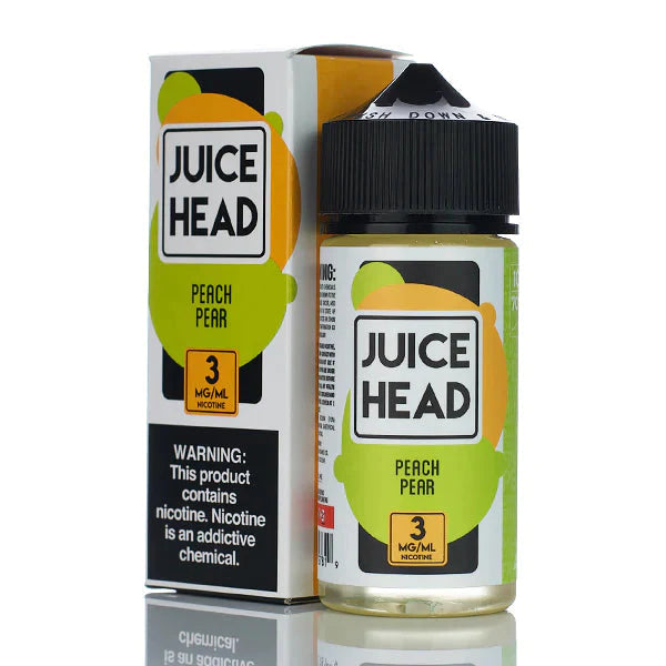 JUICE HEAD E-LIQUID PEACH PEAR - 30ML(FREEBASE) - E-Juice Steals