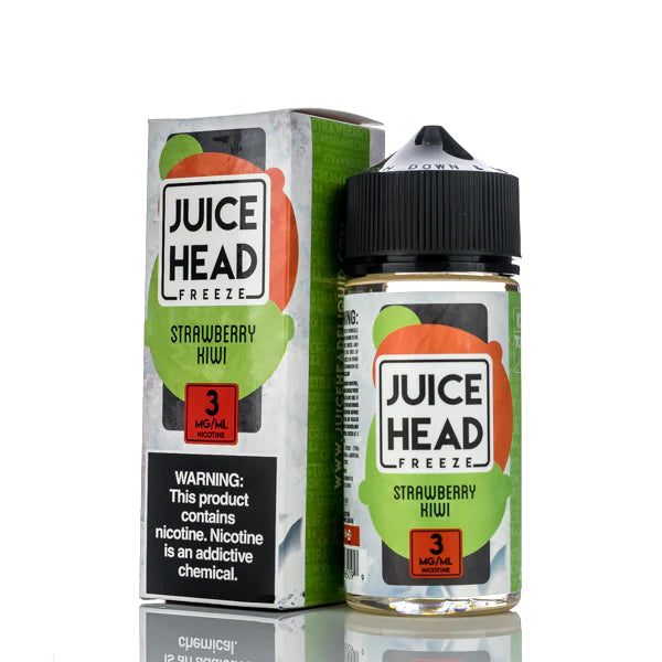 Juice Head Freeze Strawberry Kiwi 100ml Ejuice Cool Fruity Flavor