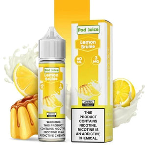 SALE! POD JUICE E-LIQUID LEMON BRULEE - 60ML - E-Juice Steals