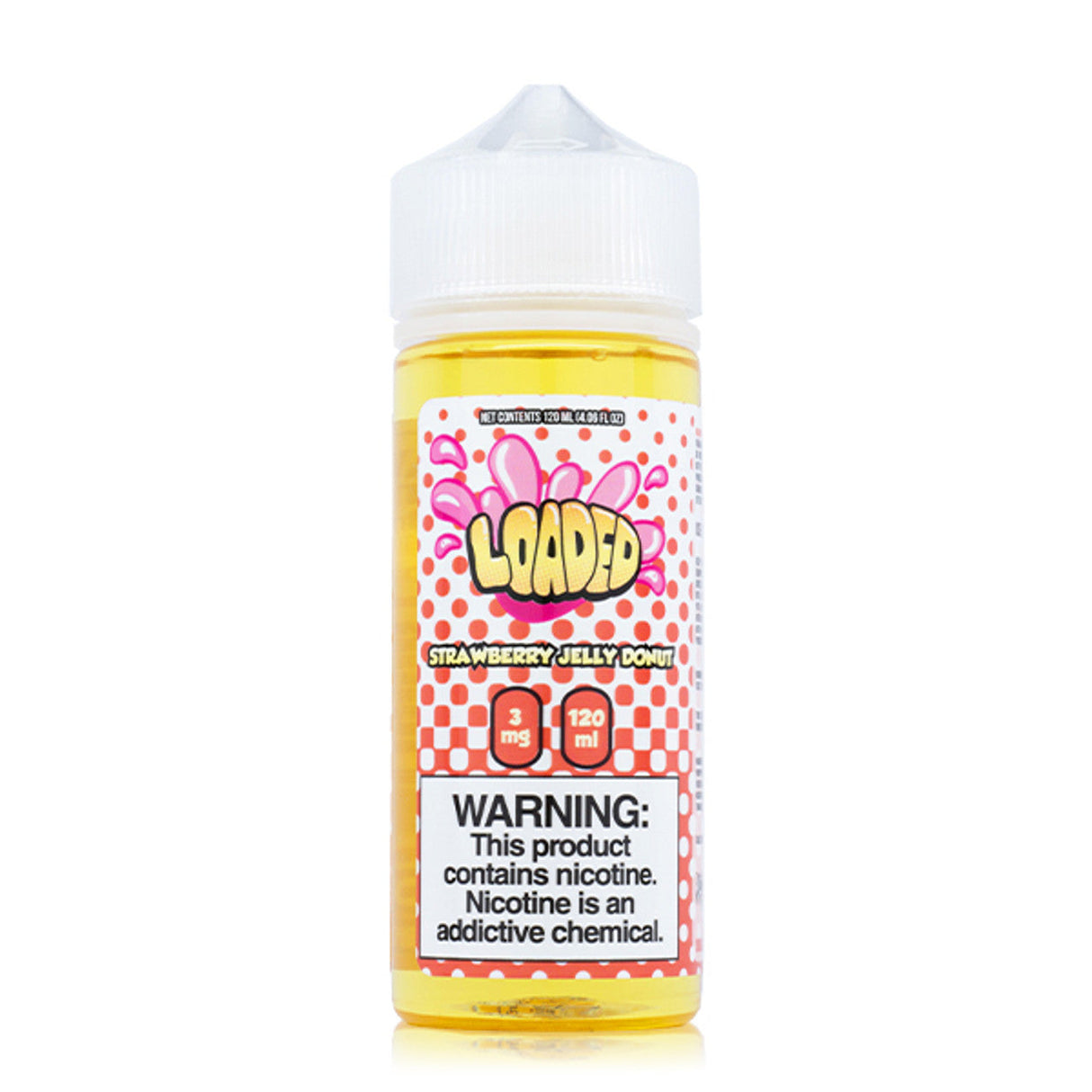 Loaded Eliquid Strawberry Jelly Donut Ejuice 120ml Ejuicesteals