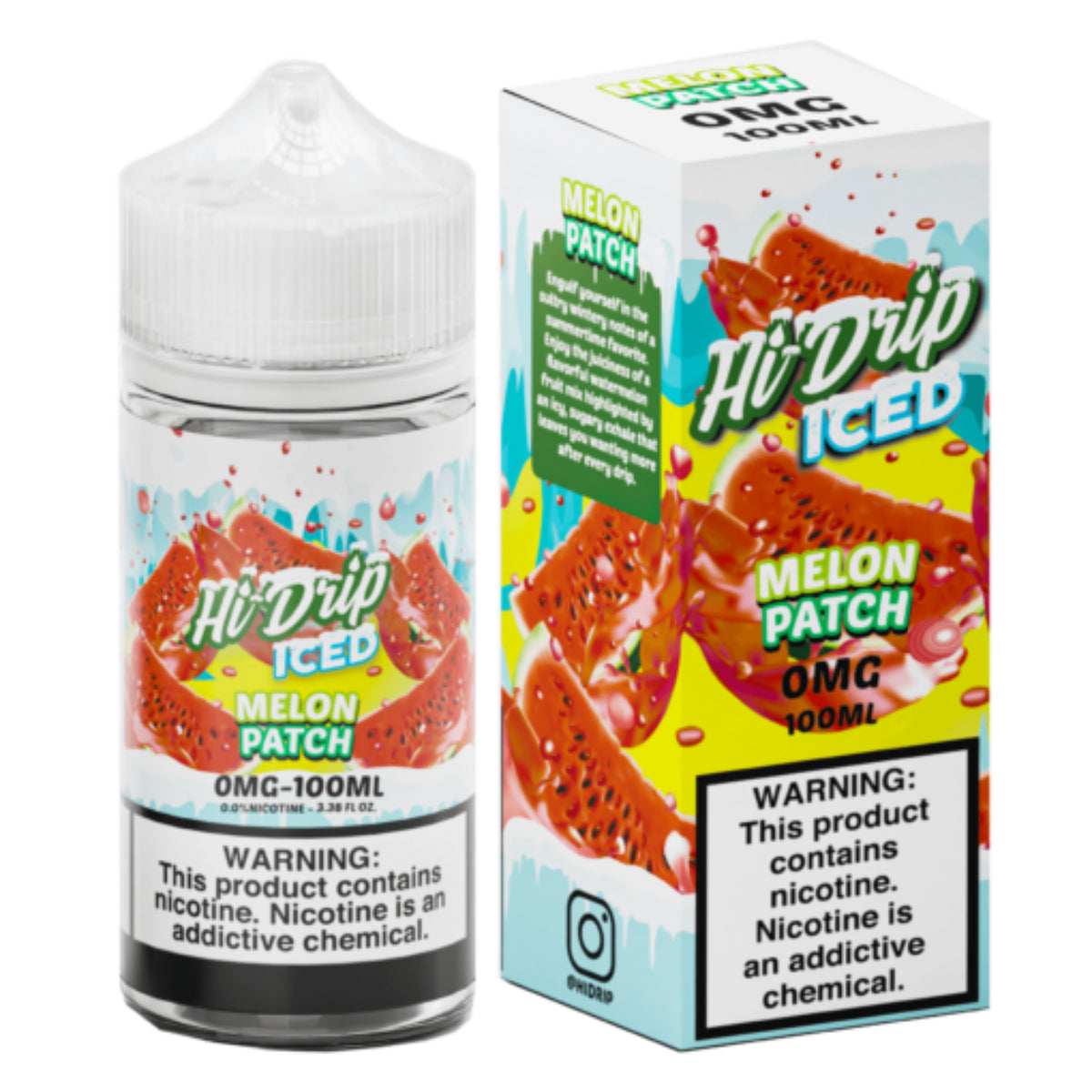 SALE! HI-DRIP E-LIQUID ICED MELON PATCH 100ML - E-Juice Steals