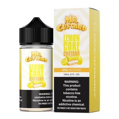 SALE! MR CUSTARD E-LIQUID - LEMON CAKE CUSTARD - 100ML - E-Juice Steals