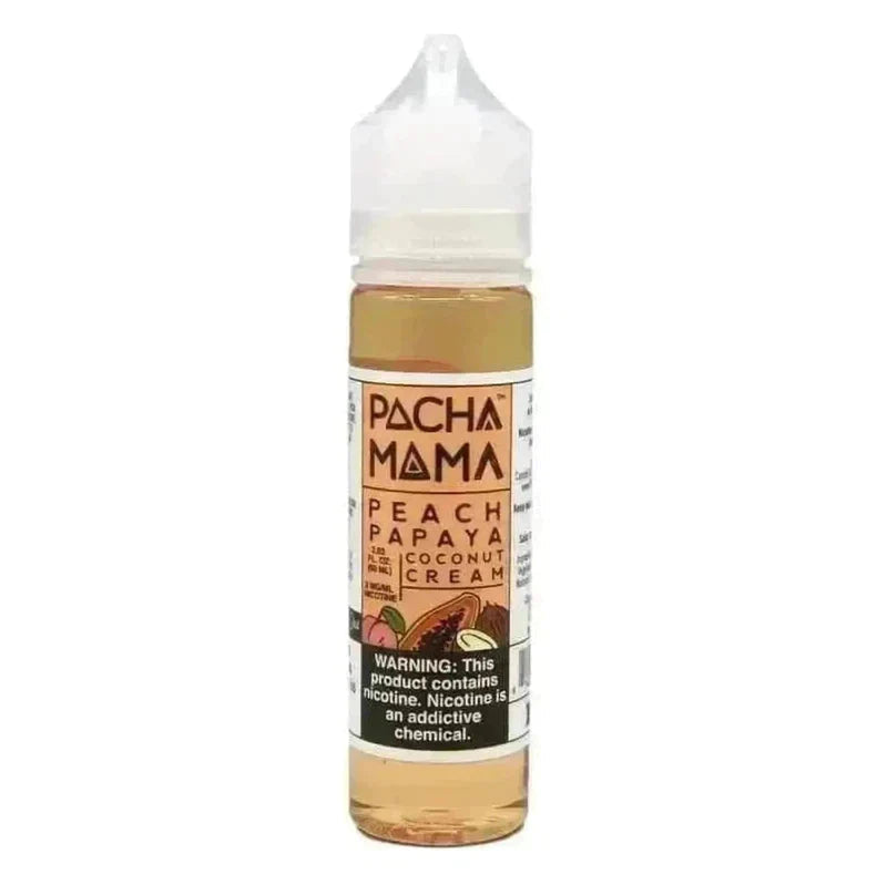 SALE  Pachamama - Peach Papaya Coconut Cream Ejuice - 60ml - E-Juice Steals