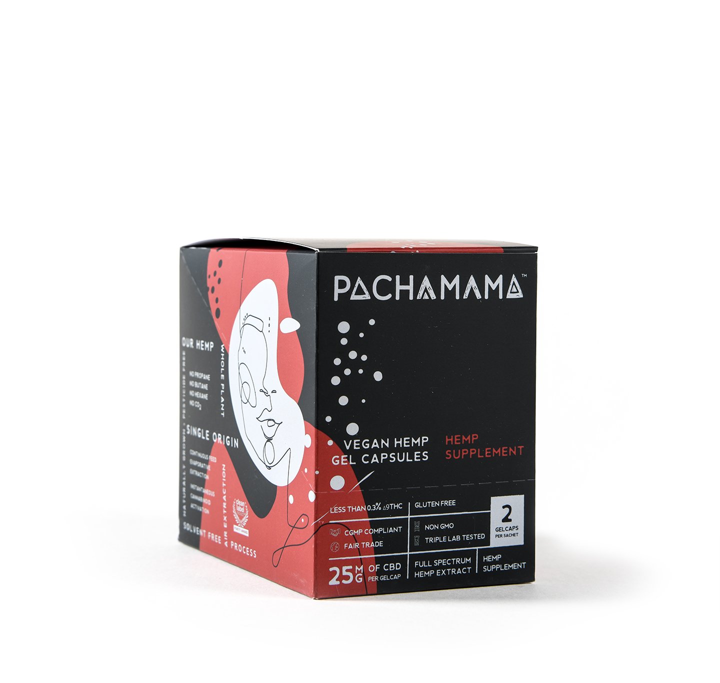 PACHAMAMA VEGAN HEMP GEL CAPSULES 25MG CBD - E-Juice Steals