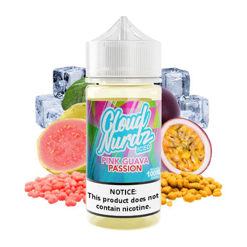 CLOUD NURDZ E-LIQUID ICED GUAVA PASSIONFRUIT - 100ML - E-Juice Steals