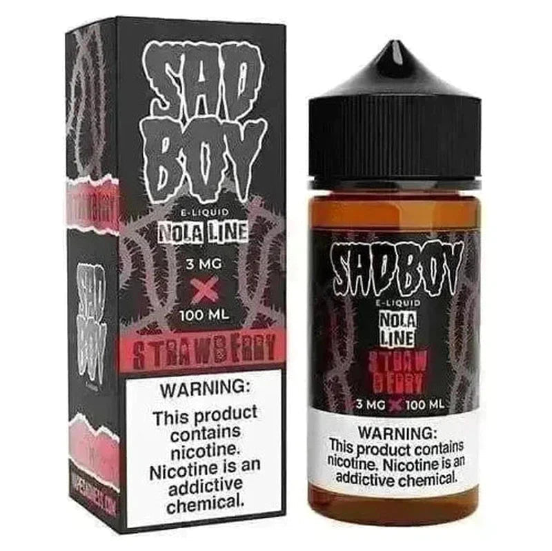 SALE! SADBOY E-LIQUID NOLA STRAWBERRY - 100ML - E-Juice Steals