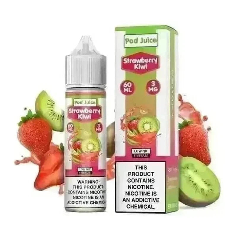 SALE! POD JUICE E-LIQUID STRAWBERRY KIWI - 60ML - E-Juice Steals