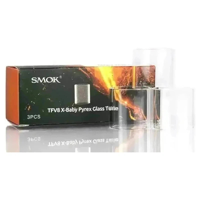 SMOK TFV8 X-BABY REPLACEMENT GLASS (3 PACK) - E-Juice Steals