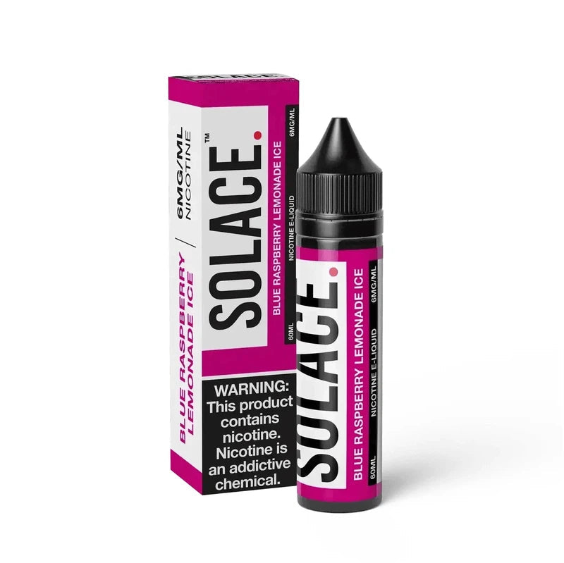 SOLACE E-LIQUID BLUE RASPBERRY LEMONADE ICE - 60ML - E-Juice Steals
