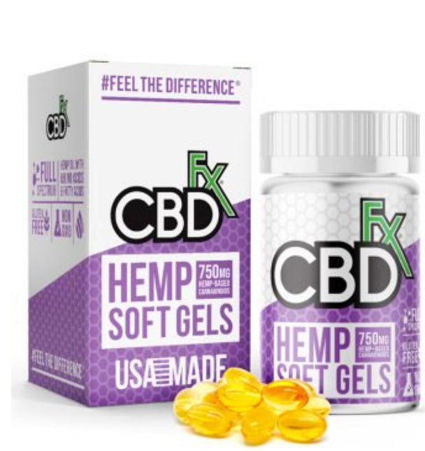 CBDfx Full Spectrum soft gel capsules - E-Juice Steals