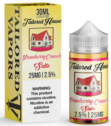 TAILORED HOUSE SALTS - STRAWBERRY CRUNCH - 30ML