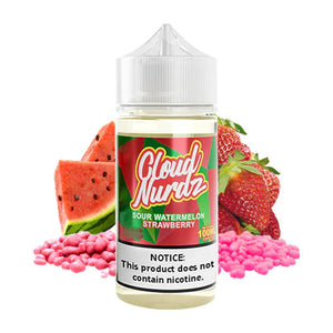 CLOUD NURDZ E-LIQUID SOUR WATERMELON STRAWBERRY TFN - 100ML - E-Juice Steals