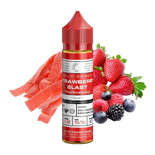 GLAS BASIX E-LIQUID STRAWBERRY BLAST - 60ML - E-Juice Steals