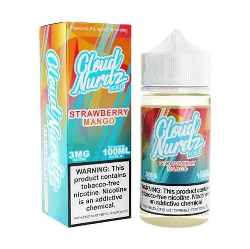 CLOUD NURDZ E-LIQUID ICED STRAWBERRY MANGO TFN - 100ML - E-Juice Steals