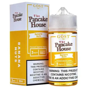 THE PANCAKE HOUSE E-LIQUID BANANA NUTS - 100ML - E-Juice Steals