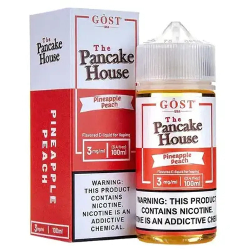 THE PANCAKE HOUSE E-LIQUID PINEAPPLE PEACH - 100ML - E-Juice Steals