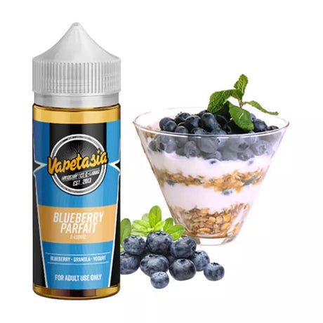 VAPETASIA E-LIQUID BLUEBERRY PARFAIT - 100ML - E-Juice Steals