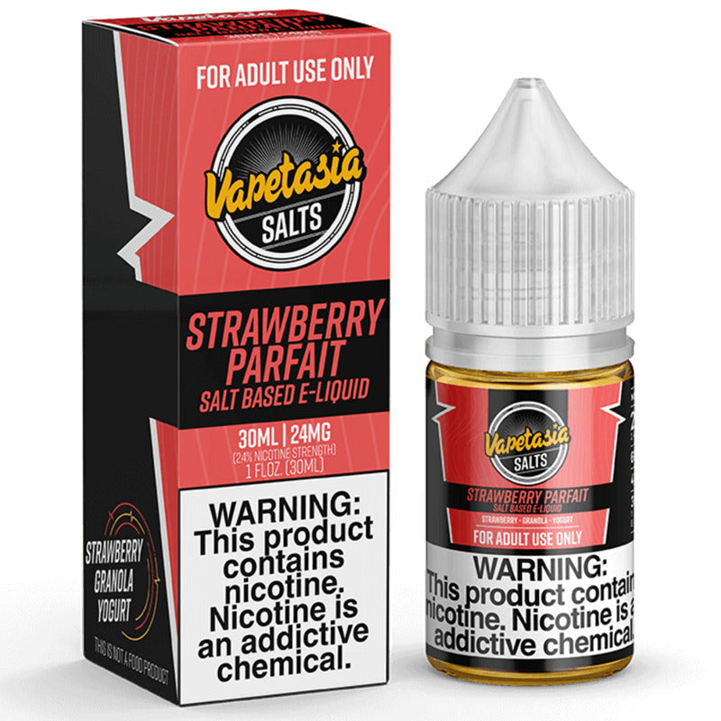 VAPETASIA SALT STRAWBERRY PARFAIT - 30ML - E-Juice Steals