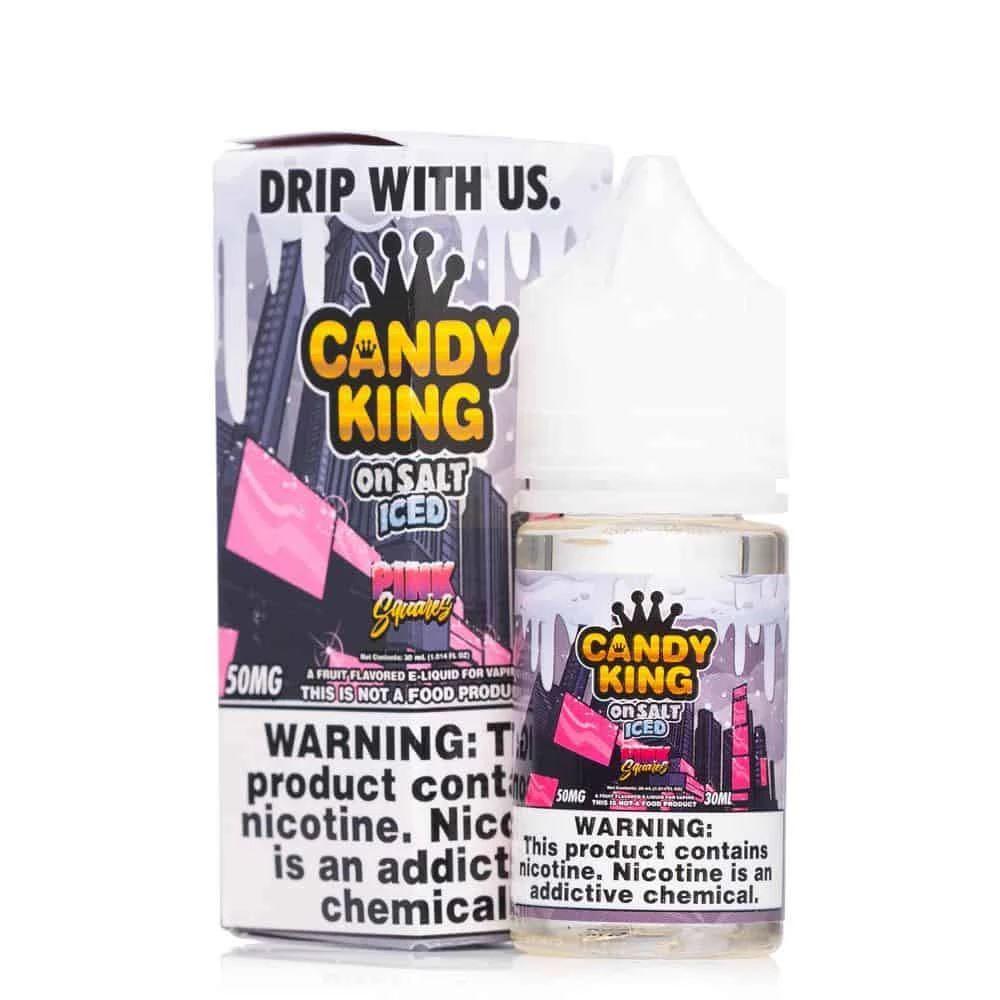 SALE! CANDY KING SALT PINK SQUARES ICED - 30ML - E-Juice Steals