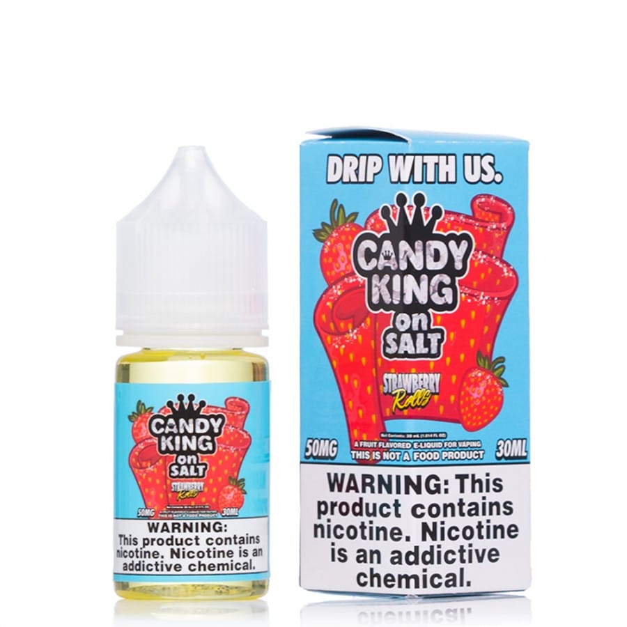 SALE! CANDY KING SALT STRAWBERRY ROLLS - 30ML - E-Juice Steals