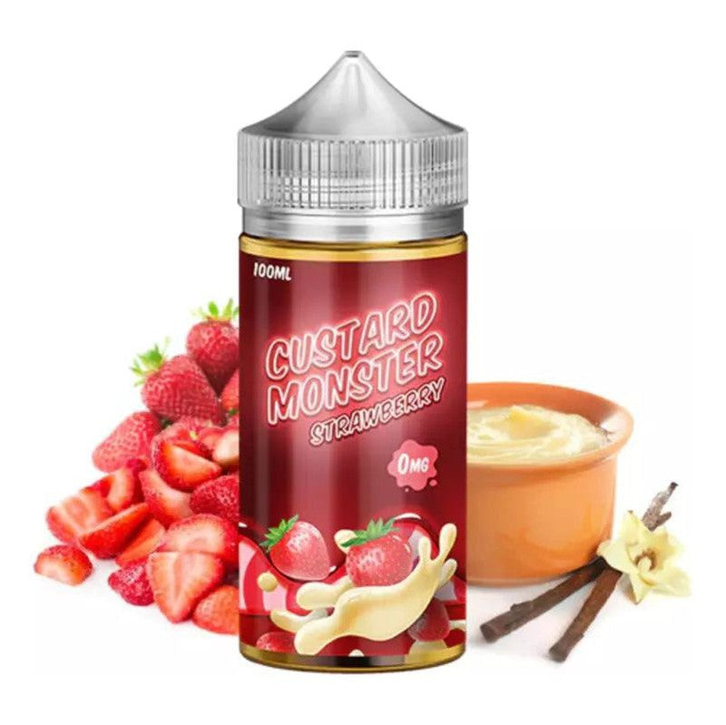 SALE! CUSTARD MONSTER E-LIQUID STRAWBERRY - 100ML - E-Juice Steals