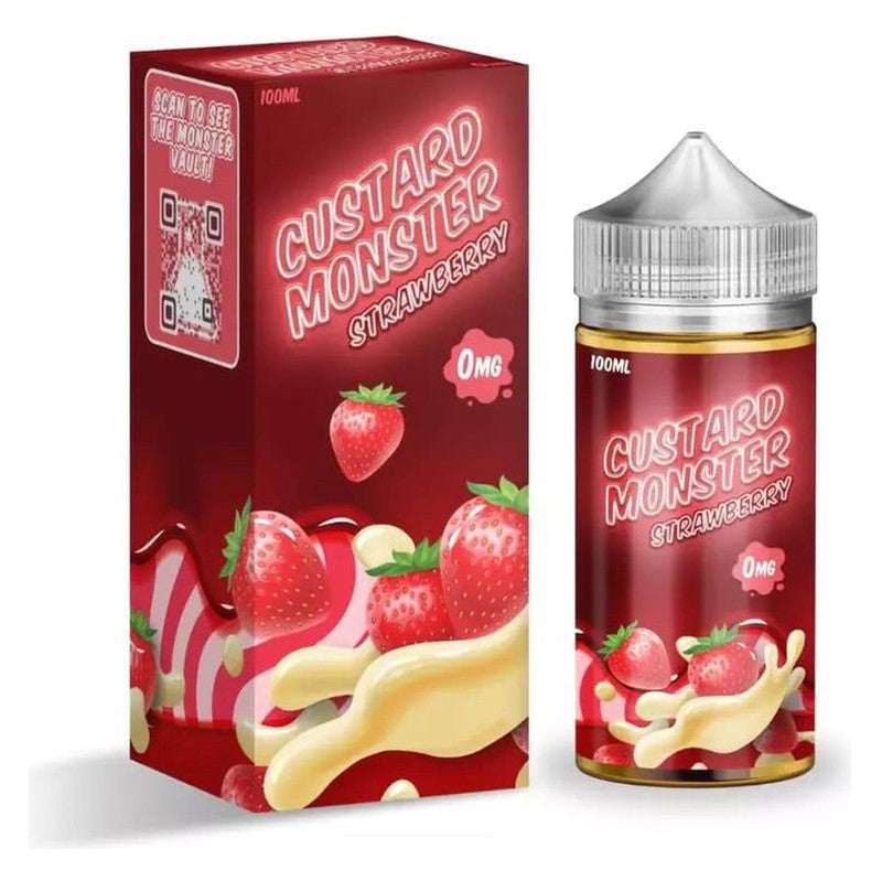 SALE! CUSTARD MONSTER E-LIQUID STRAWBERRY - 100ML - E-Juice Steals