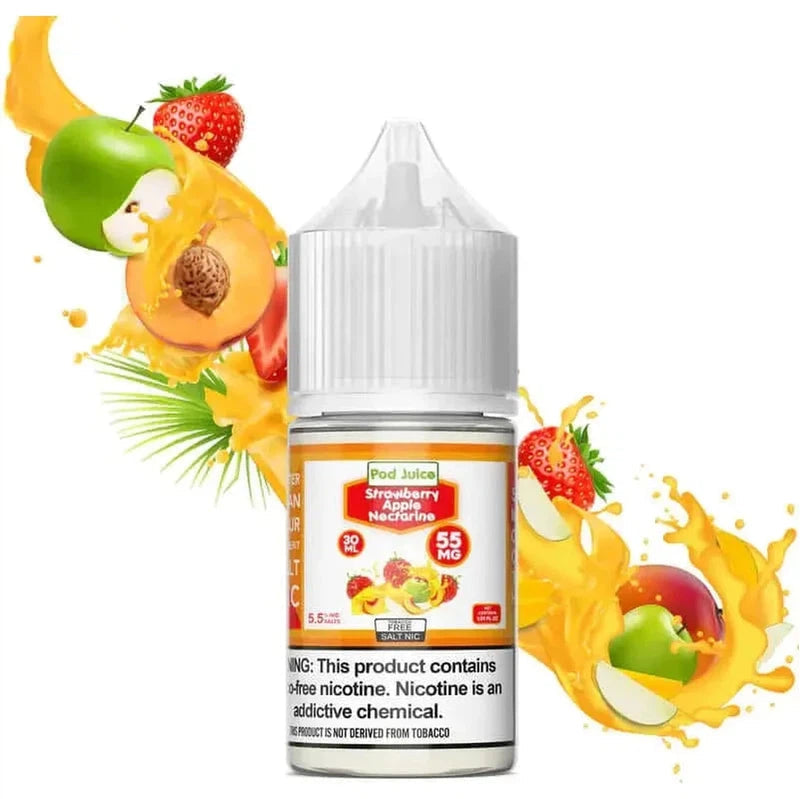 Pod Juice Salt Strawberry Apple Nectarine - 30ml - E-Juice Steals