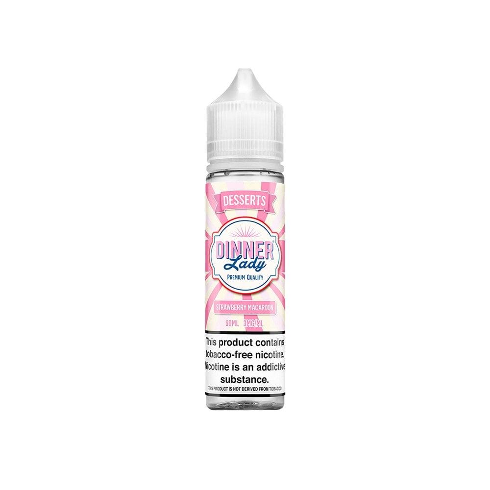SALE! DINNER LADY E-LIQUID - STRAWBERRY MACAROON - 60ML - E-Juice Steals