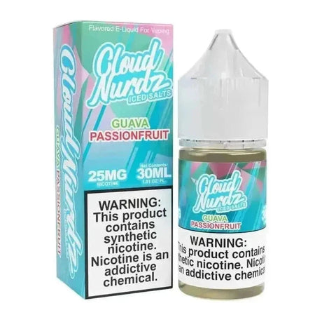 CLOUD NURDZ SALT ICED GUAVA PASSIONFRUIT - 30ML - E-Juice Steals
