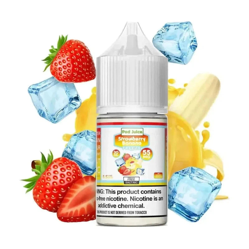 Pod Juice Salt Strawberry Banana Ice - 30ml - E-Juice Steals