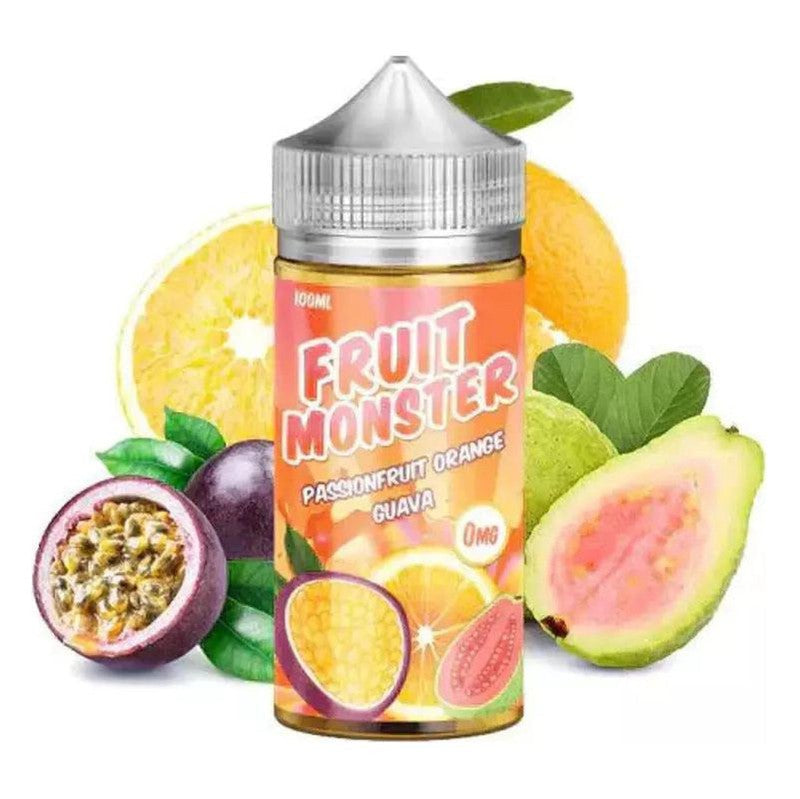 FRUIT MONSTER E-LIQUID PASSIONFRUIT ORANGE GUAVA - 100ML - E-Juice Steals