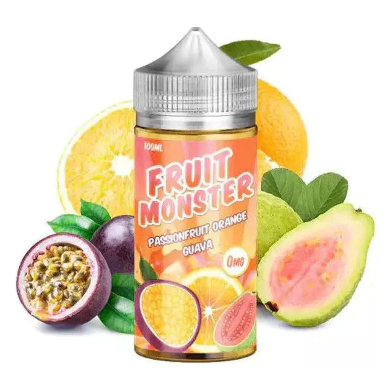 SALE! FRUIT MONSTER E-LIQUID PASSIONFRUIT ORANGE GUAVA - 100ML - E-Juice Steals