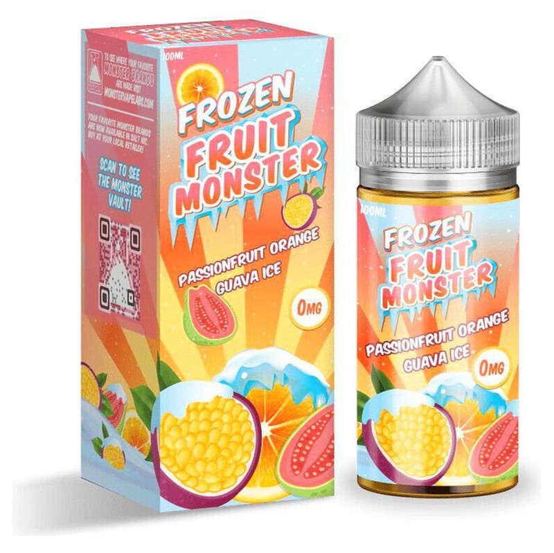 SALE! FROZEN FRUIT MONSTER E-LIQUID PASSIONFRUIT ORANGE GUAVA - 100ML - E-Juice Steals