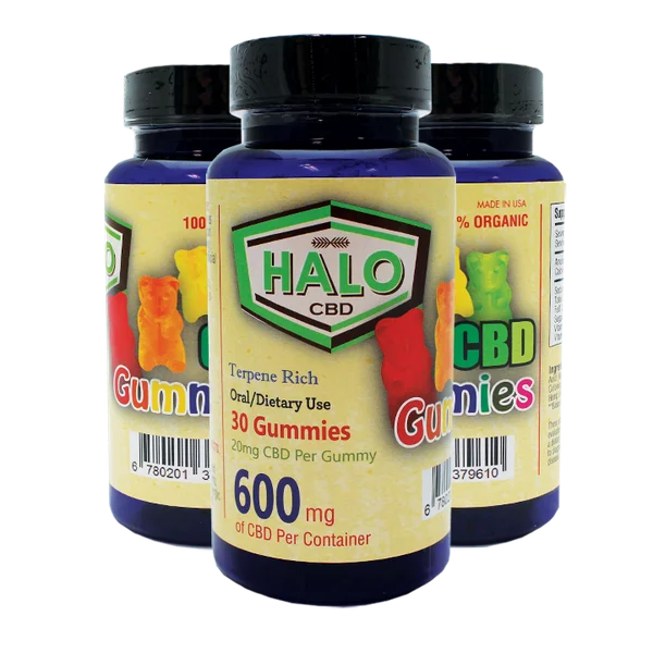halo cbd gummies terpene rich 30 gummies 600mg