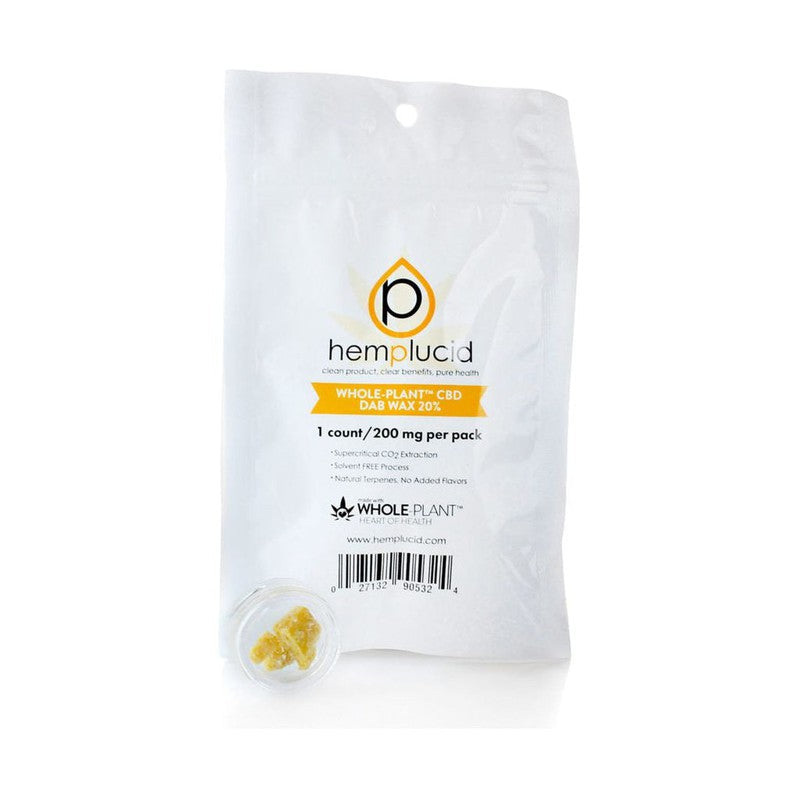 HEMPLUCID WHOLE PLANT CBD DAB WAX 20% - E-Juice Steals