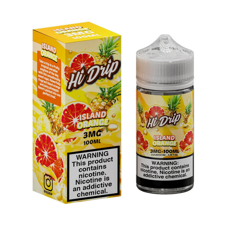 SALE! HI-DRIP E-LIQUID ISLAND ORANGE - 100ML - E-Juice Steals