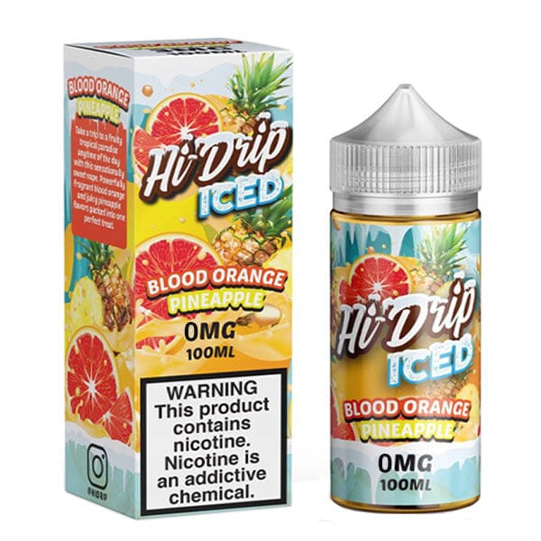 SALE! HI-DRIP E-LIQUID ICED BLOOD ORANGE PINEAPPLE - 100ML - E-Juice Steals
