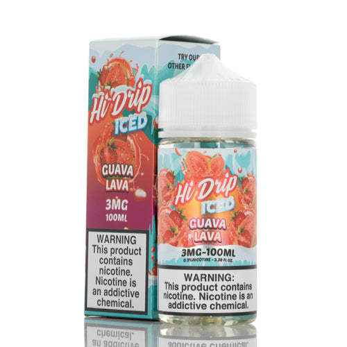 SALE! HI-DRIP E-LIQUID ICED GUAVA LAVA 100ML - E-Juice Steals