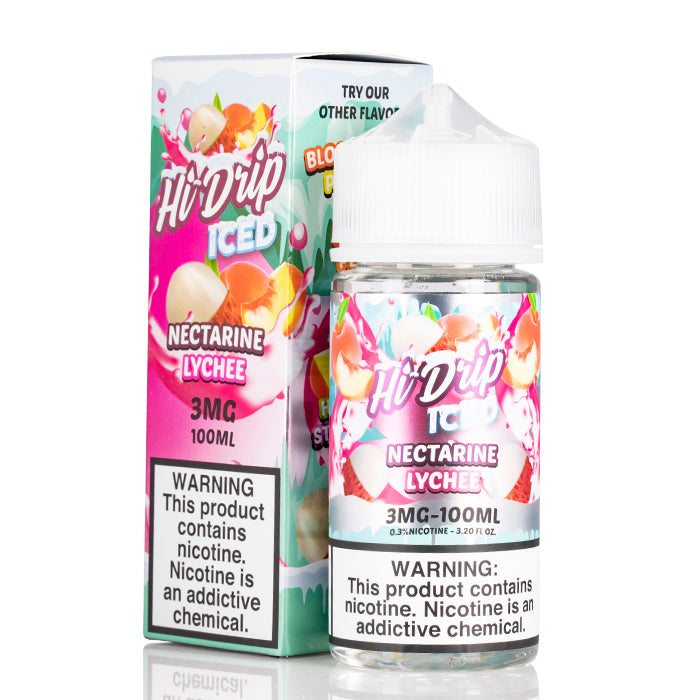 SALE! HI-DRIP E-LIQUID ICED NECTARINE LYCHEE- 100ML - E-Juice Steals