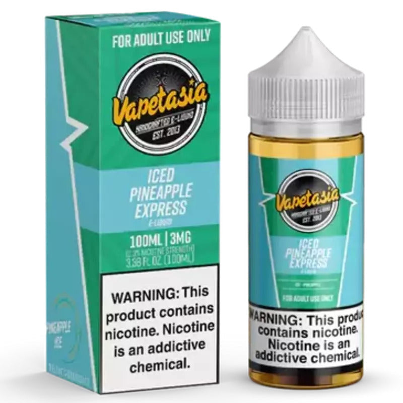 VAPETASIA E-LIQUID PINEAPPLE EXPRESS ICED - 100ML - E-Juice Steals