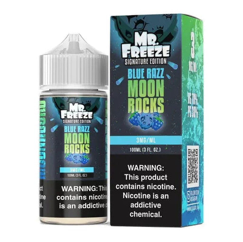 MR FREEZE E-LIQUID BLUE RAZZ MOON ROCKS - 100ML - E-Juice Steals