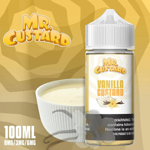 MR CUSTARD E-LIQUID VANILLA CUSTARD - 100ML - E-Juice Steals