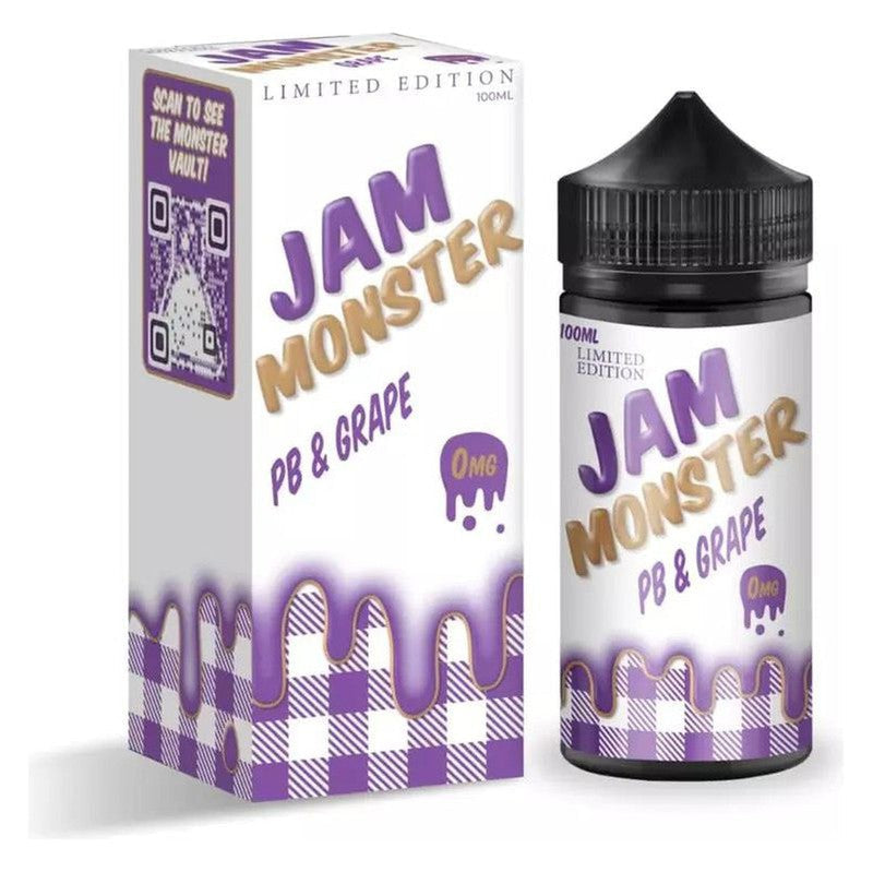 JAM MONSTER E-LIQUID PB&J GRAPE - 100ML - E-Juice Steals
