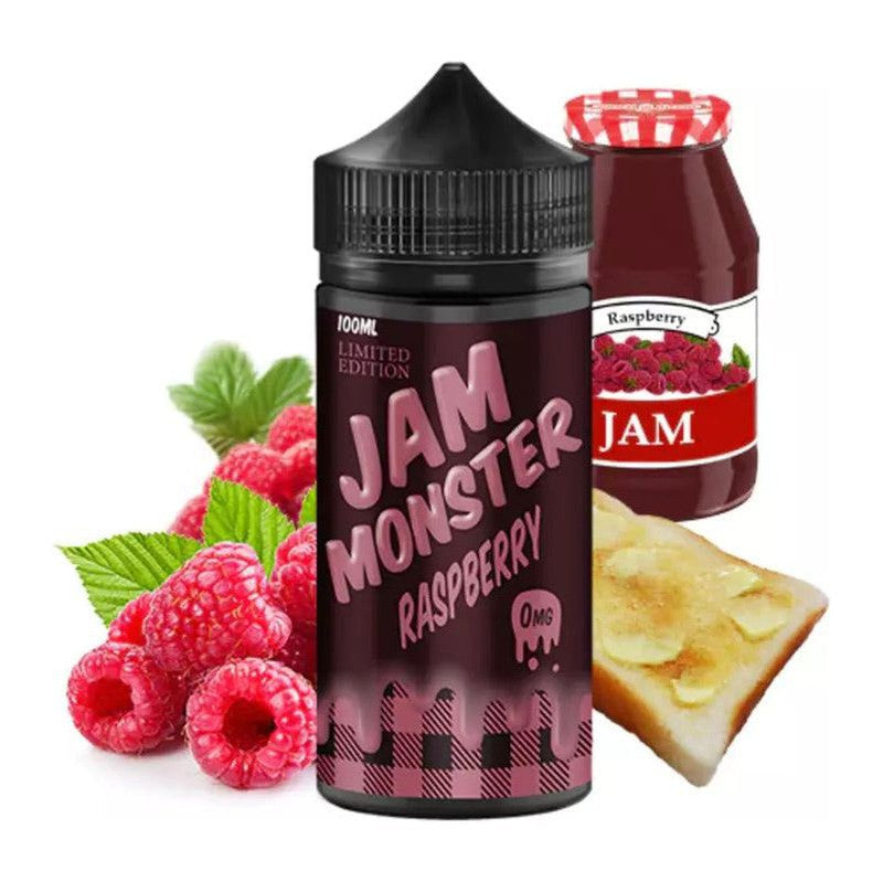 JAM MONSTER E-LIQUID RASPBERRY - 100ML - E-Juice Steals