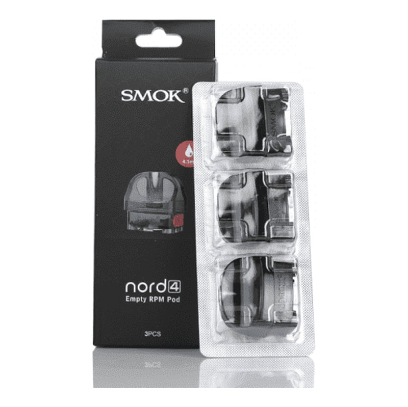 SMOK NORD 4 EMPTY REPLACEMENT PODS | 3 PACK - E-Juice Steals