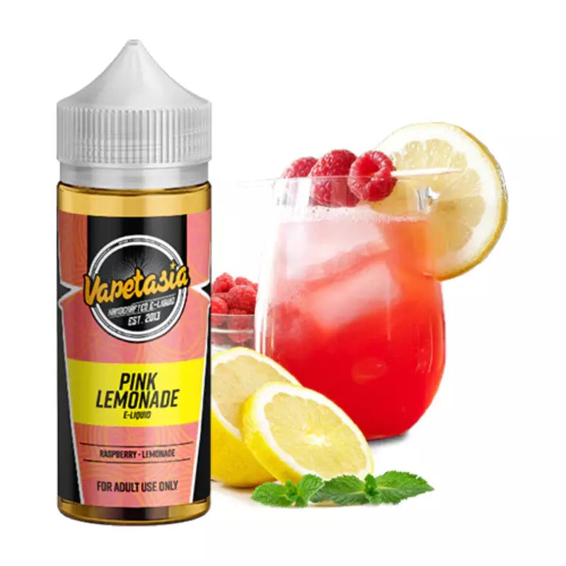 VAPETASIA E-LIQUID PINK LEMONADE - 100ML - E-Juice Steals