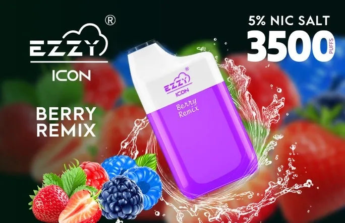 EZZY ICON - 3500 PUFFS - 5% SALT NIC - DISPOSABLE VAPE - E-Juice Steals
