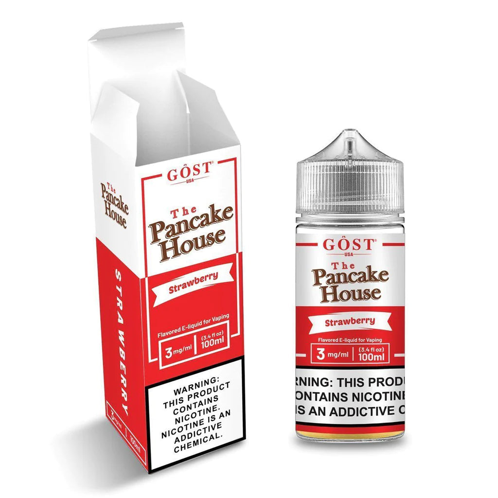 THE PANCAKE HOUSE E-LIQUID GLAZED STRAWBERRY - 100ML - E-Juice Steals