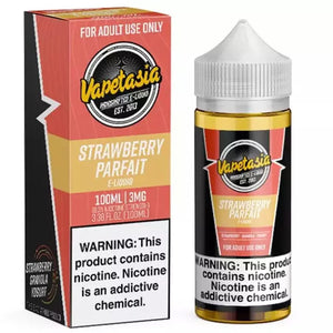 VAPETASIA E-LIQUID STRAWBERRY PARFAIT - 100ML - E-Juice Steals